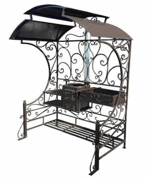 Дачный мангал с печкой "Витос" Дачный мангал с печкой "Витос"