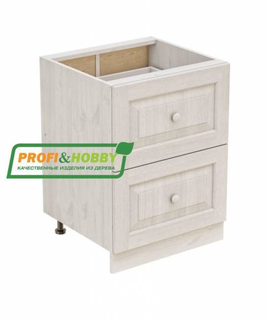 Тумба 2 ящика 600 х 560 х 720 сосна, без покраски Тумба 2 ящика 600 х 560 х 720 сосна, без покраски