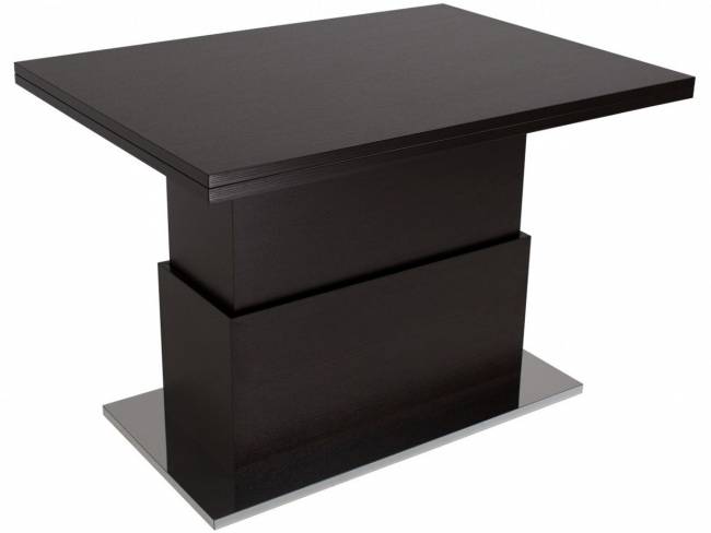 Стол-трансформер Левмар Slide D23/S79 венге/ опоры нерж.сталь