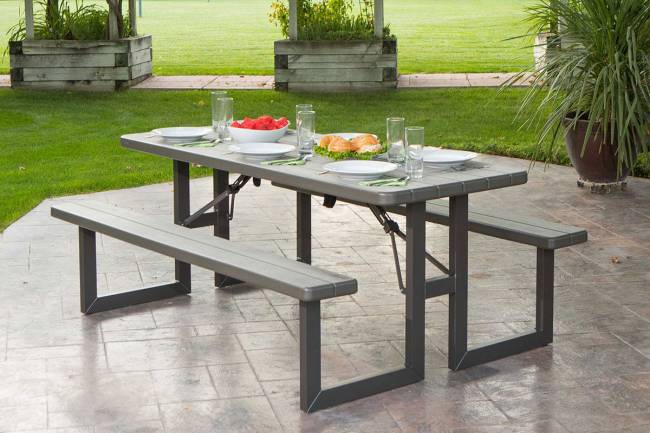 Стол с лавочками Lifetime для пикника Стол с лавочками Lifetime для пикника