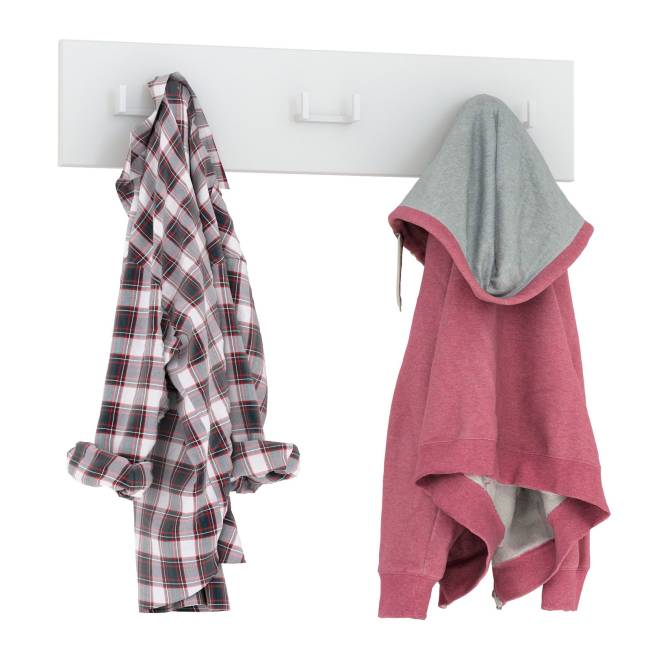 Вешалка Октава 15.14.02 цвет белый шагрень