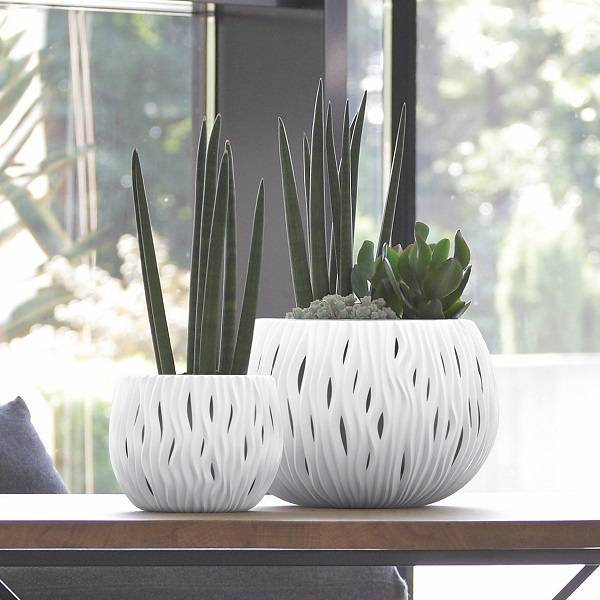 Кашпо для цветов SANDY BOWL DSK240-S449 белый 2 предмета л Кашпо для цветов SANDY BOWL DSK240-S449 белый 2 предмета л