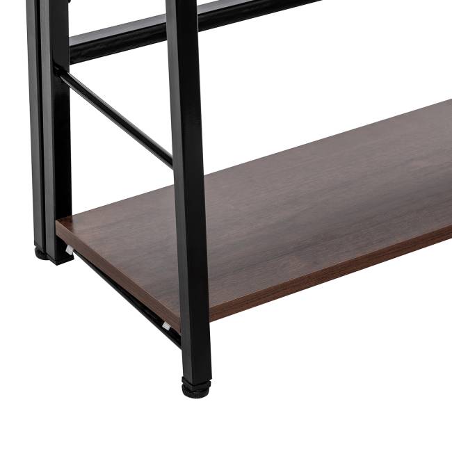 Стеллаж раскладной Leset Пако 1200 трапеция Чёрный