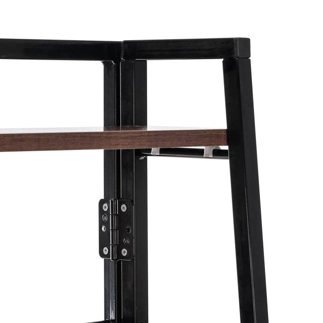 Стеллаж раскладной Leset Пако 1200 трапеция Чёрный