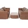 "Капучино" лаунж-зона из искусственного ротанга, цвет коричневый