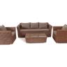 "Капучино" лаунж-зона из искусственного ротанга, цвет коричневый