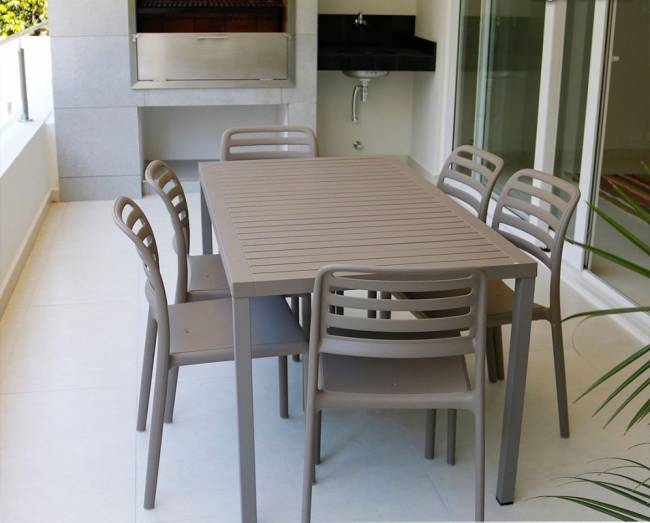 Стол пластиковый обеденный Cube 140x80 тортора 1400х800х755 мм Стол пластиковый обеденный Cube 140x80 тортора 1400х800х755 мм