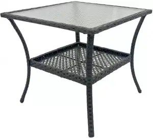 Стол обеденный GIZA (Гиза) 80х80 коричневый из искусственного ротанга Стол обеденный GIZA (Гиза) 80х80 коричневый из искусственного ротанга