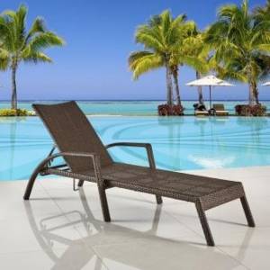 Шезлонг-лежак плетеный A30A-W53 Brown Шезлонг-лежак плетеный A30A-W53 Brown