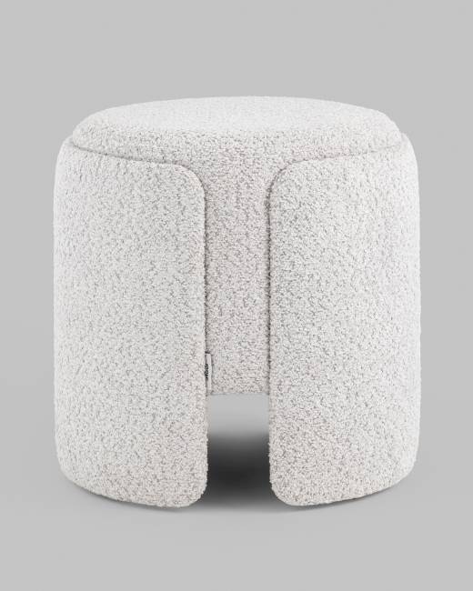 Пуф Taks букле светло-серый