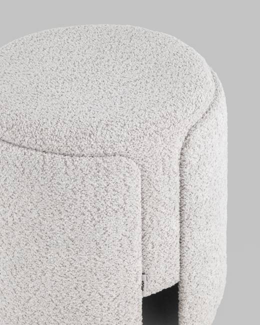 Пуф Taks букле светло-серый