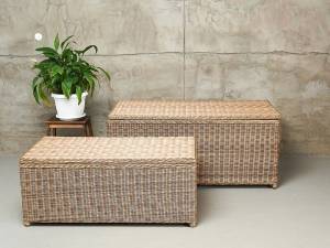 Набор из 2-х сундуков "KARL (140 и 120)", бежевый Набор из 2-х сундуков "KARL (140 и 120)", бежевый