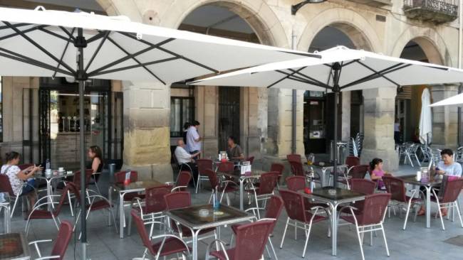 Зонт профессиональный телескопический 3х4 м Leonardo Telescopic антрацит, слоновая кость 3000х4000 мм