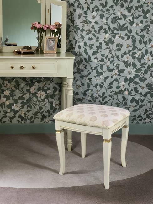 Банкетка Васко В 106Н слоновая кость/золото, Маркус ваниль Банкетка Васко В 106Н слоновая кость/золото, Маркус ваниль