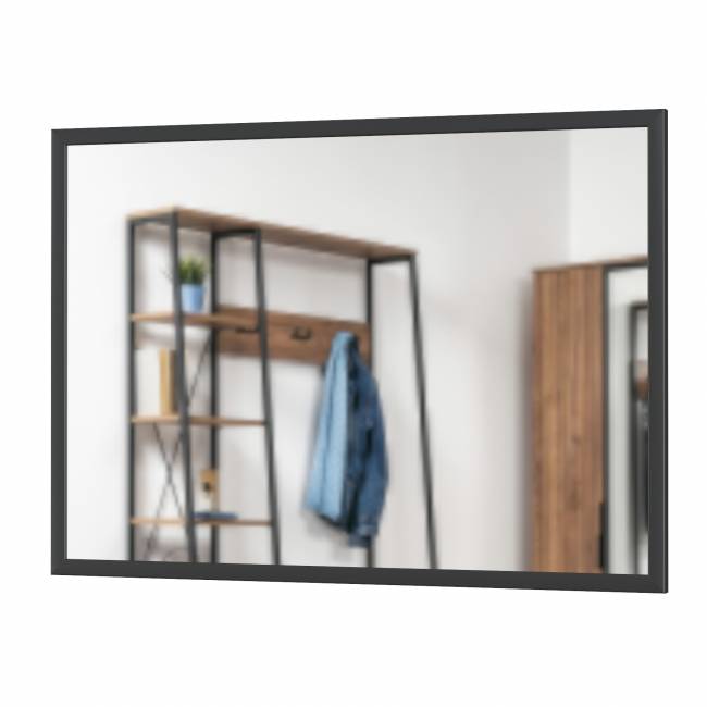 Зеркало Гранд 17.04 цвет чёрный, горизонтальное или вертикальное крепление