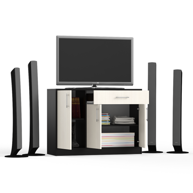 Комод СВК № 4, цвет венге/дуб лоредо Комод СВК № 4, цвет венге/дуб лоредо