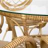 Стол Java (Ява) из искусственного ротанга, слоновая кость Стол Java (Ява) из искусственного ротанга, слоновая кость