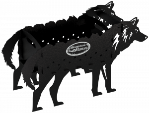 Мангал разборный "Волк", сталь AISI304, 3мм