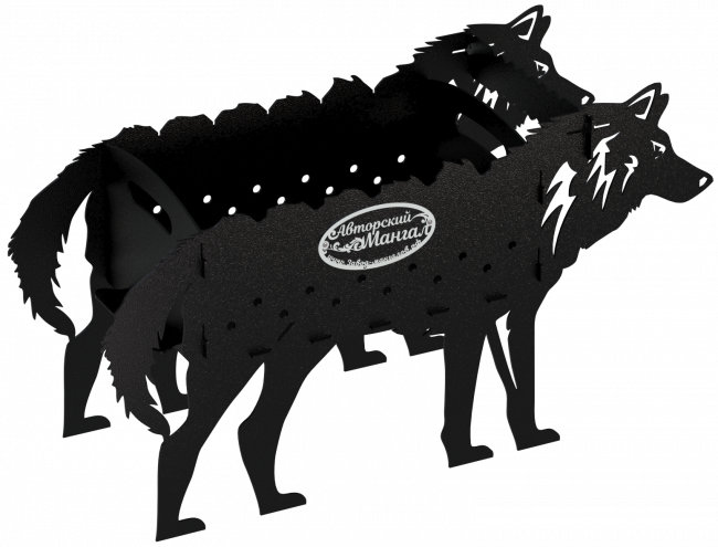 Мангал разборный "Волк", сталь AISI304, 3мм Мангал разборный "Волк", сталь AISI304, 3мм