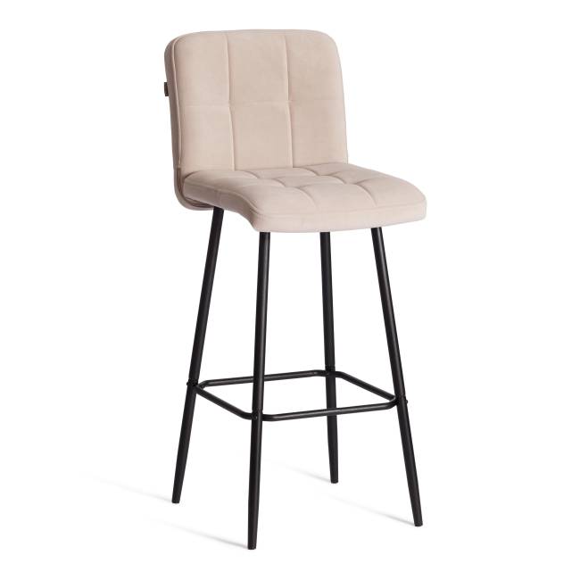 Барный стул Medeo/Медео велюр, бежевый, 7, 45х56х113 см бежевый велюр Барный стул Medeo/Медео велюр, бежевый, 7, 45х56х113 см бежевый велюр