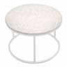 Набор кофейных столиков Tango бежевый мрамор с белыми ножками, 2шт Набор кофейных столиков Tango бежевый мрамор с белыми ножками, 2шт