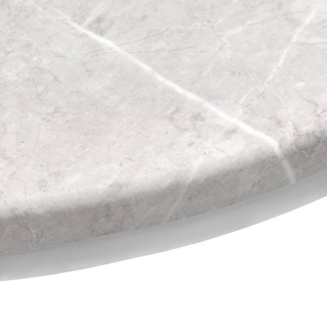 Набор кофейных столиков Tango бежевый мрамор с белыми ножками, 2шт Набор кофейных столиков Tango бежевый мрамор с белыми ножками, 2шт