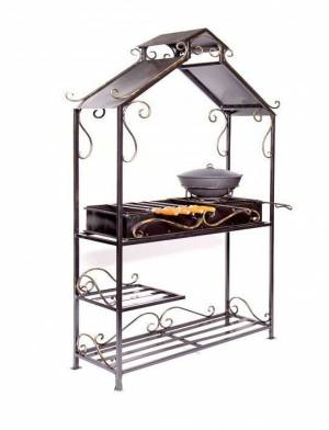 Мангал дачный с крышей "Имение" Мангал дачный с крышей "Имение"