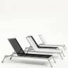 Шезлонг-лежак металлический Zen белый 2030х650х290 мм