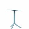 Стол пластиковый обеденный Spritz + Spritz Mini голубой Ø605х400-765 мм Стол пластиковый обеденный Spritz + Spritz Mini голубой Ø605х400-765 мм