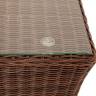 "Капучино" журнальный столик из искусственного ротанга, цвет коричневый