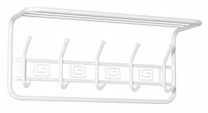 Вешалка с полкой Ажур 60 см (белый)