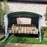 Качели садовые "Империя" 4-х местн. (Зеленые)