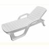 Шезлонг пластиковый Амстердам (белый) Шезлонг пластиковый Амстердам (белый)