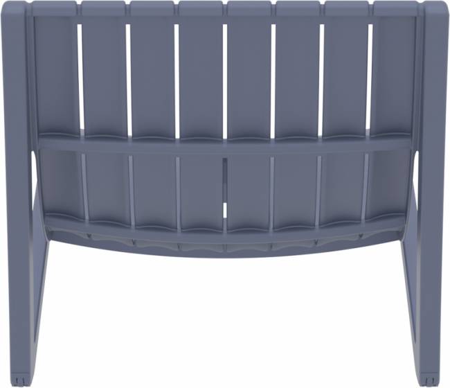 Шезлонг-лежак пластиковый Slim темно-серый 1800х720х700 мм Шезлонг-лежак пластиковый Slim темно-серый 1800х720х700 мм