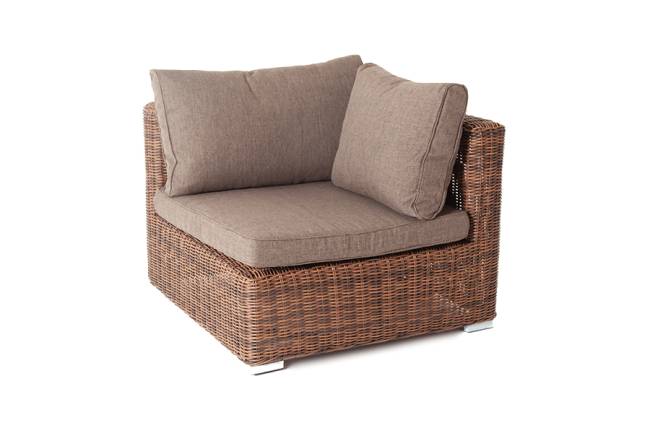 "Лунго" трансформирующийся диван из искусственного ротанга, цвет коричневый "Лунго" трансформирующийся диван из искусственного ротанга, цвет коричневый