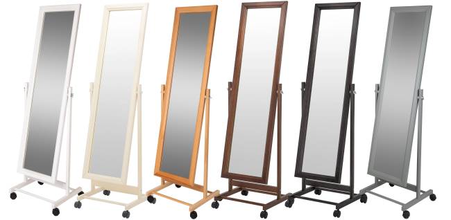 Зеркало напольное В 27Н слоновая кость 137 см х 42,5 см