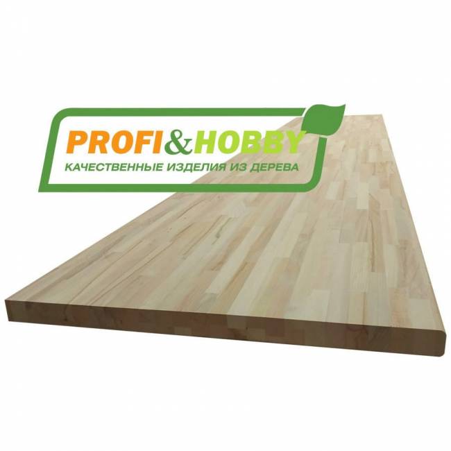 Столешница для кухни бук 3100 х 600 х 35 тигровый сращенный