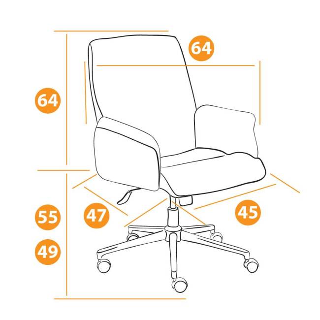 Кресло YORK флок , серый, 29 серый флок