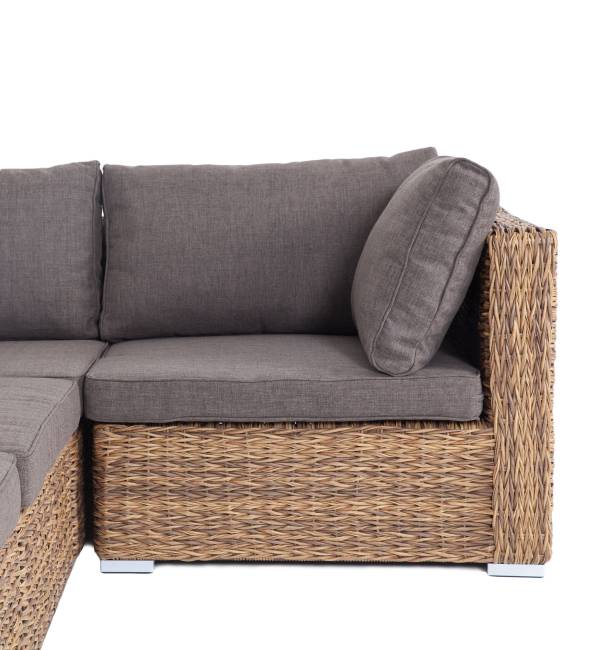 "Лунго" трансформирующийся диван из искусственного ротанга (гиацинт), цвет соломенный "Лунго" трансформирующийся диван из искусственного ротанга (гиацинт), цвет соломенный