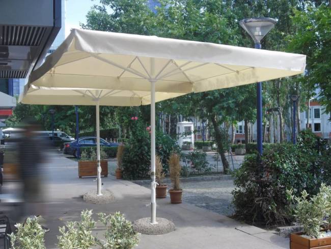 Зонт профессиональный 3х3 м Avocado белый, бежевый 3000х3000 мм Зонт профессиональный 3х3 м Avocado белый, бежевый 3000х3000 мм