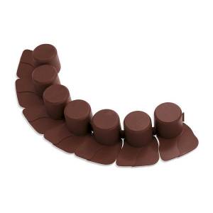 Бордюр для сада Palisada 4.05м 8шт. ц. коричневый Бордюр для сада Palisada 4.05м 8шт. ц. коричневый