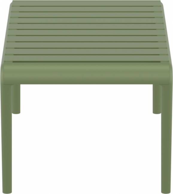 Столик пластиковый журнальный Paris Lounge Table оливковый 900х500х400 мм