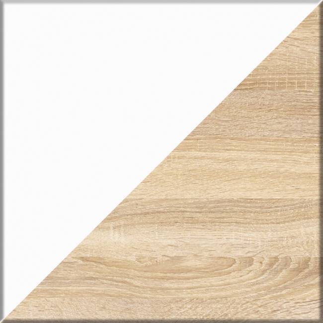 Широкий комод шесть ящиков Мори МК1200.6 цвет дуб сонома/белый Широкий комод шесть ящиков Мори МК1200.6 цвет дуб сонома/белый