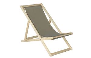 Шезлонг Чинзано грин, Зелёный/Натуральное дерево Шезлонг Чинзано грин, Зелёный/Натуральное дерево