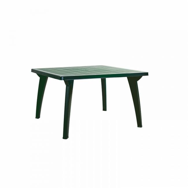 Стол пластиковый Солнце прямоугольный, зеленый