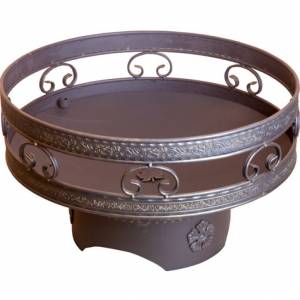 Кованая садовая чаша для костра с функцией  мангала - Б 80/4