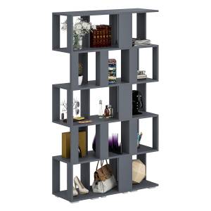 Комплект их 3-х открытых стеллажей цвет графит