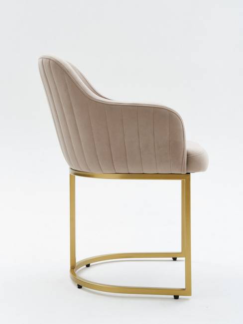 Стул Amely Beige / Gold