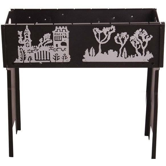 Мангал высокий "Королевские мотивы" (серебро) Мангал высокий "Королевские мотивы" (серебро)