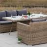 "Моккачино" обеденная группа из искусственного ротанга, цвет соломенный